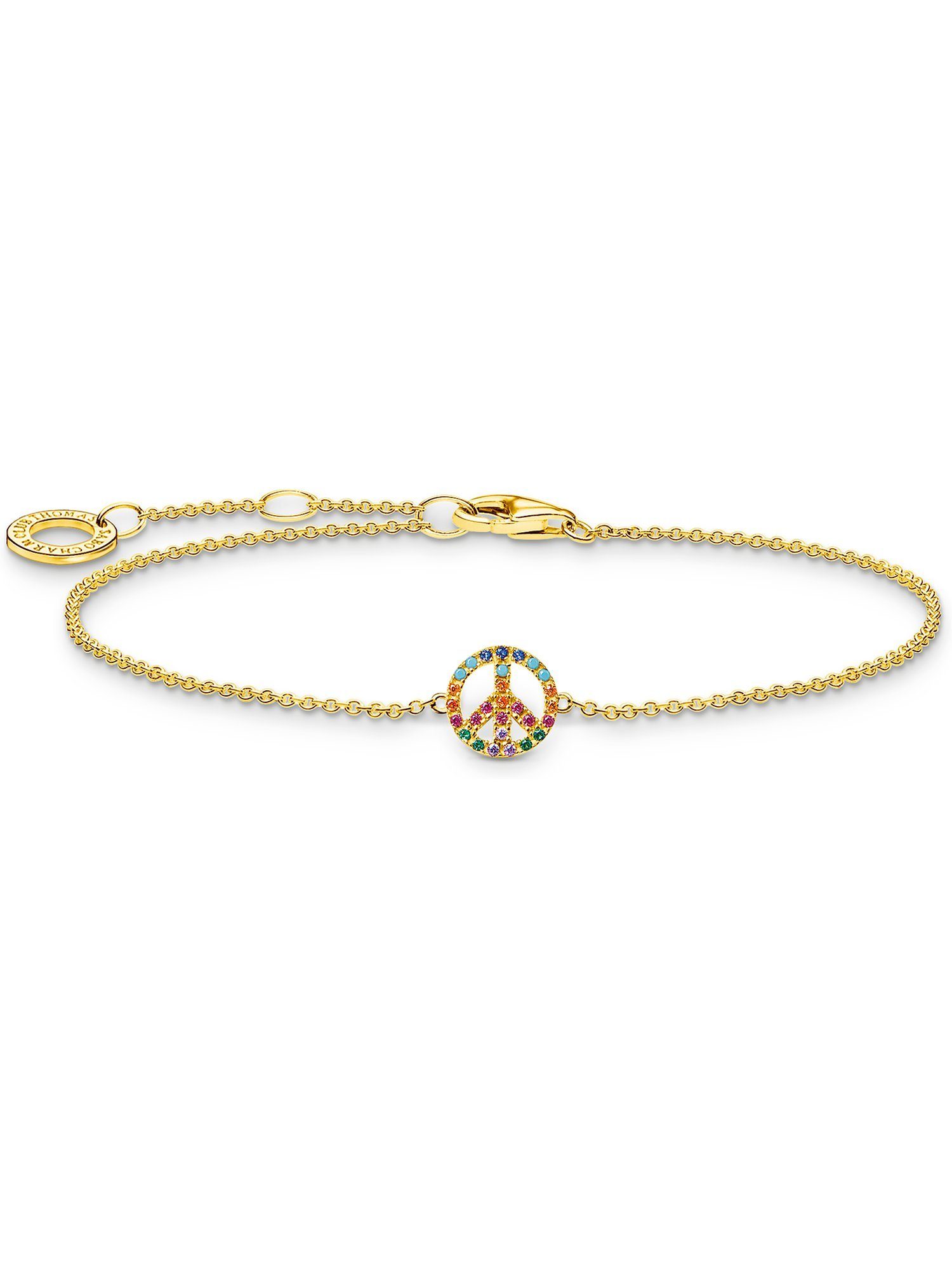 Silberarmband Thomas Sabo Damen-Armband 925er Silber Farbstein