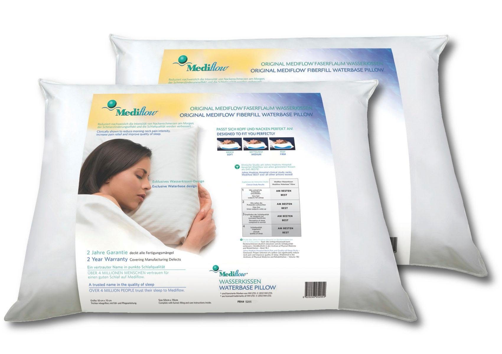Mediflow Wasserkissen Mediflow Original Wasserkissen 5205 Doppel-Pack 50x70 günstig online kaufen