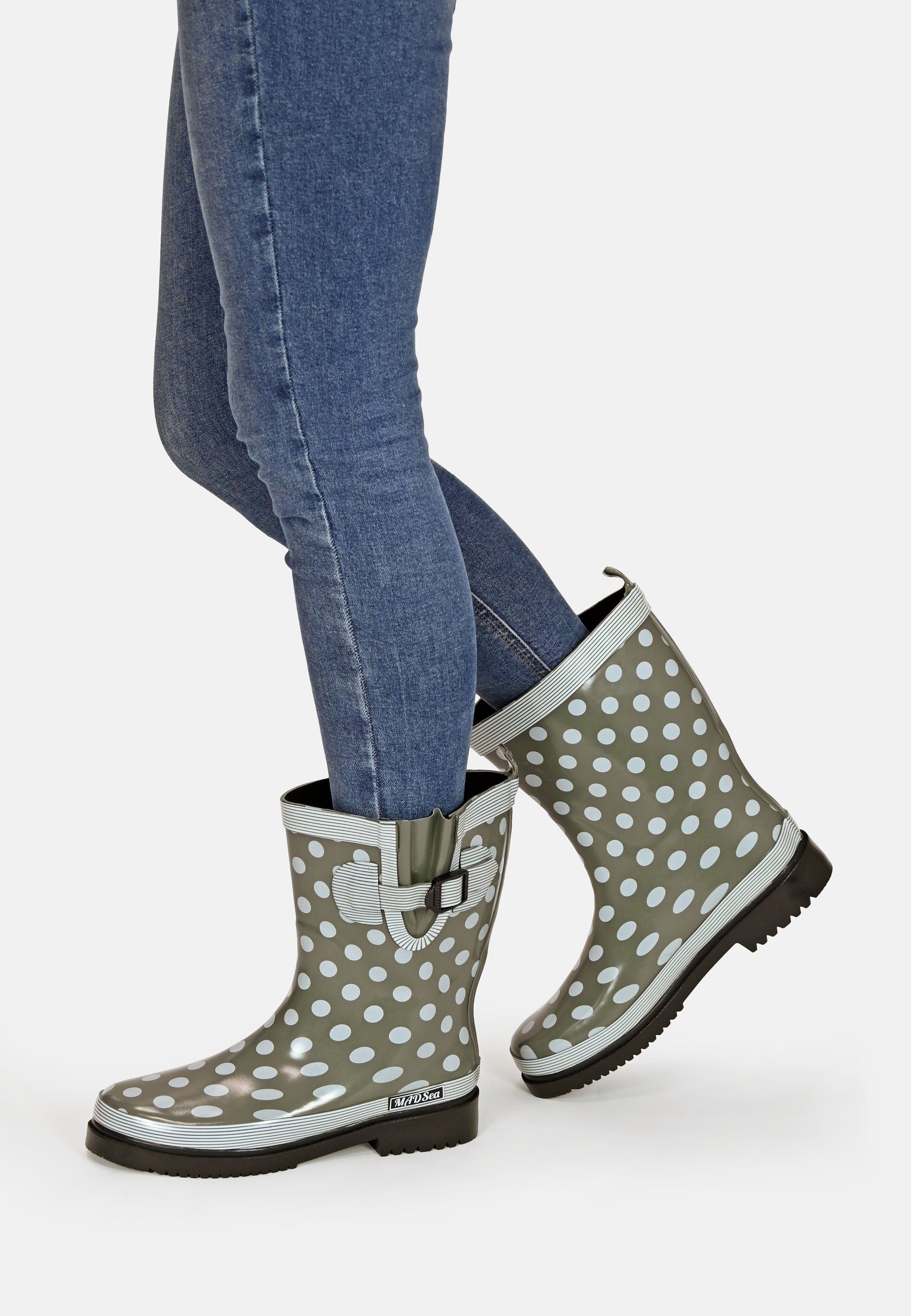 MADSea Ocean Gummistiefel mit rutschfester Profilsohle und herausnehmbarer Einlegesohle
