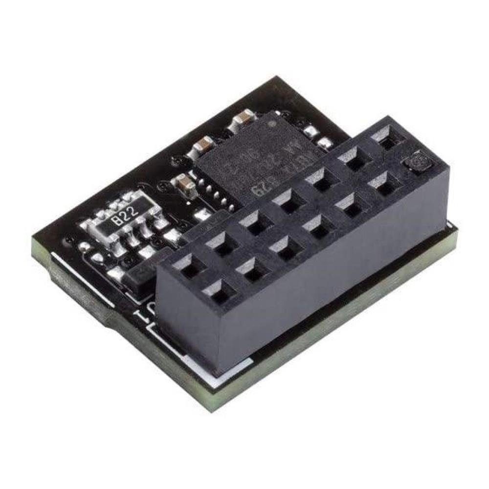 Asus TPM-SPI Karte Modulkarte, Modul mit 14-1 Pin und SPI-Schnittstelle, schwarz