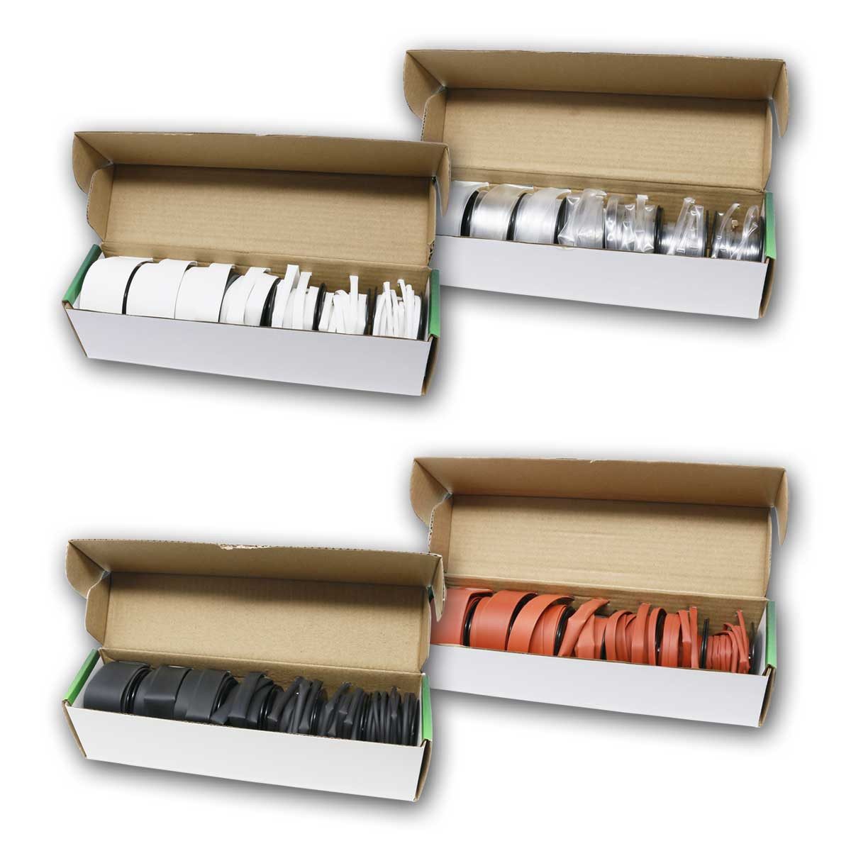 world-trading-net Schrumpfschlauch Schrumpfschlauch Service Kit alle 4 Farben je 7 tl