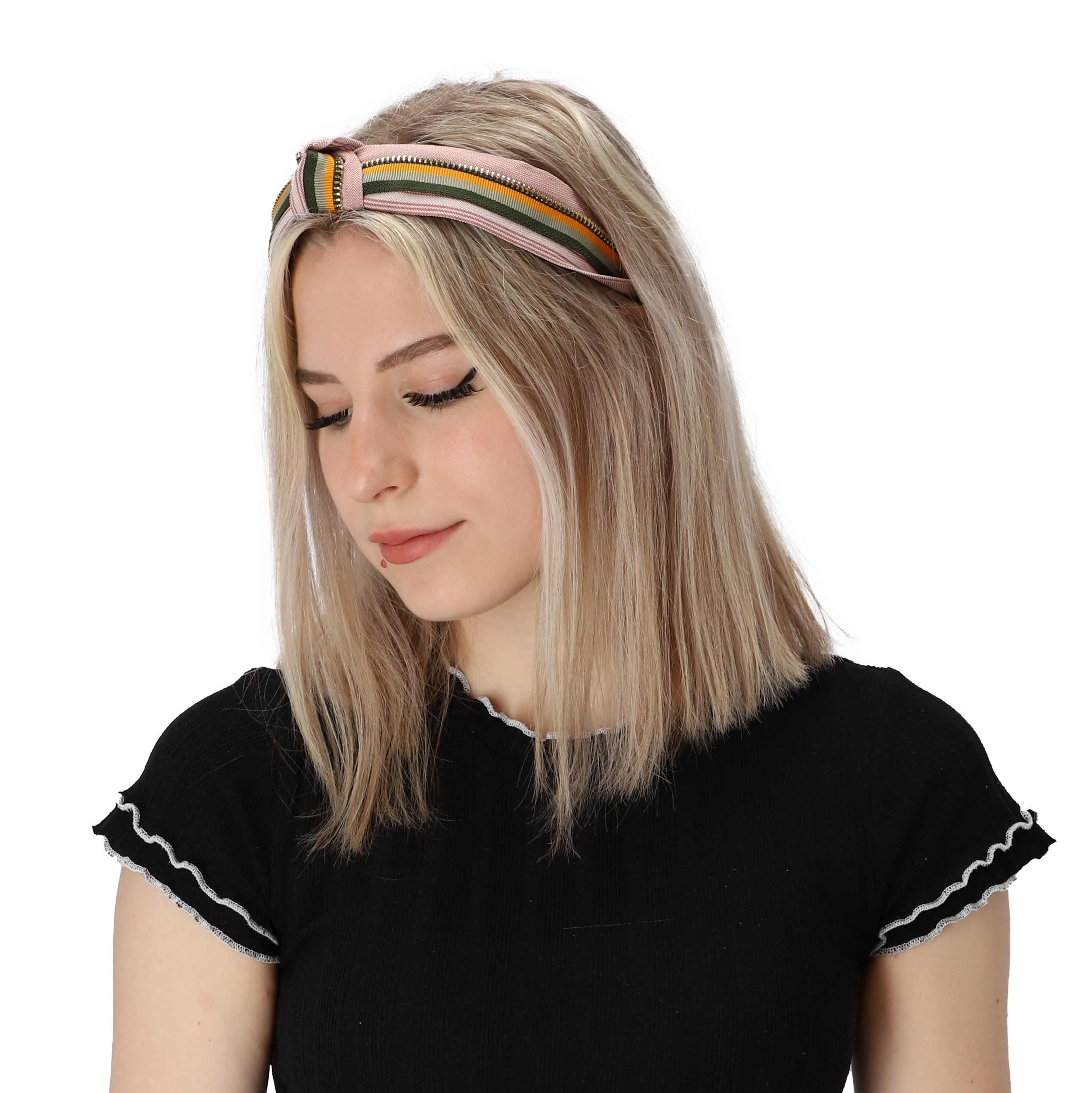 Zipper, Haarband Accessoires 1-tlg., rosa Haarband Haarband halsüberkopf modisches