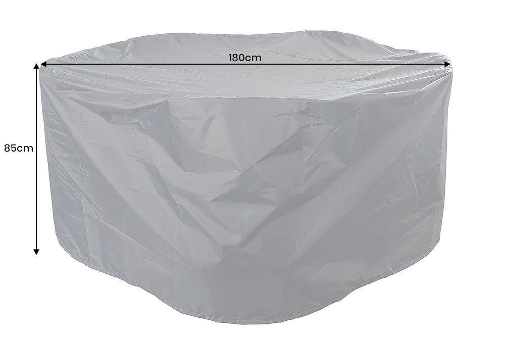 riess-ambiente Gartenmöbel-Schutzhülle PRESTIGE PROTECT 180cm anthrazit · runde Schutzhaube für Möbel (Einzelartikel, 1-St), reißfeste Abdeckung aus witterungsbeständigem Gewebe · für Gartenmöbel