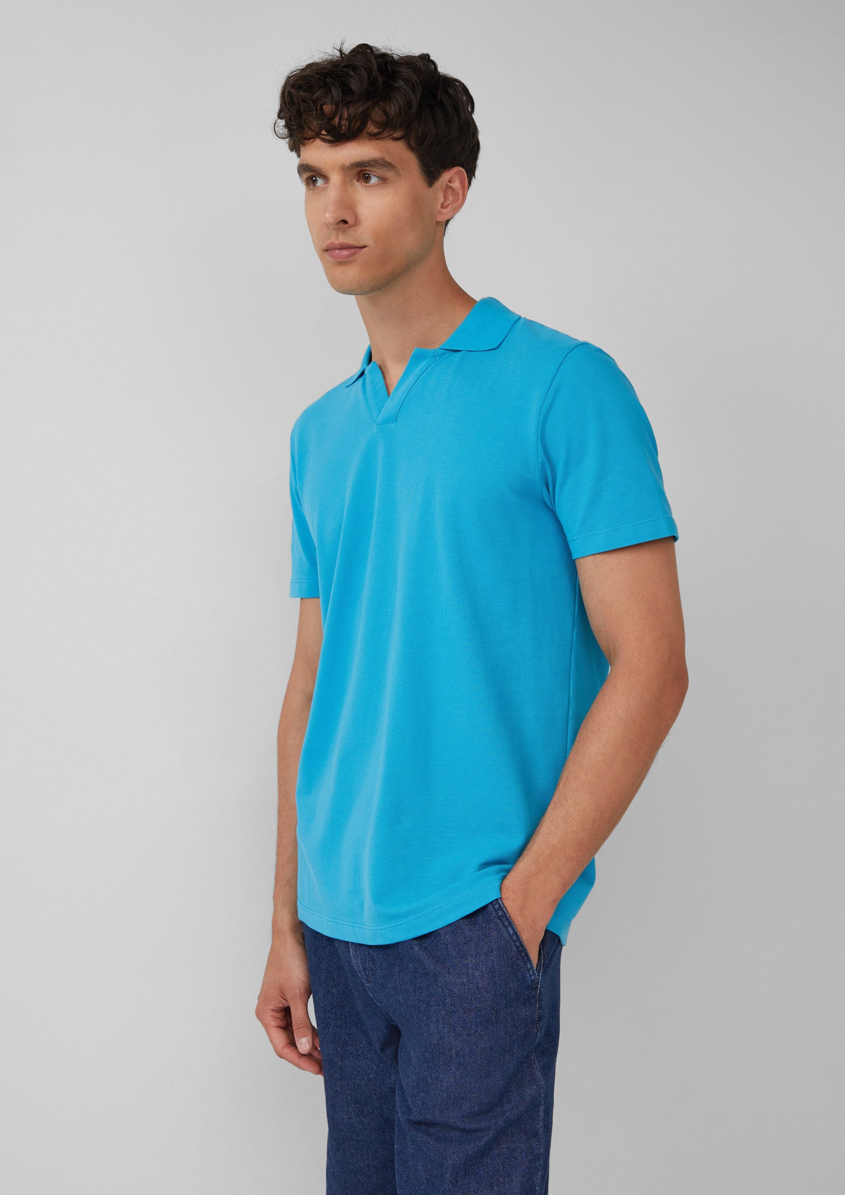 s.Oliver Kurzarmshirt Poloshirt aus Baumwolle mit günstig online kaufen