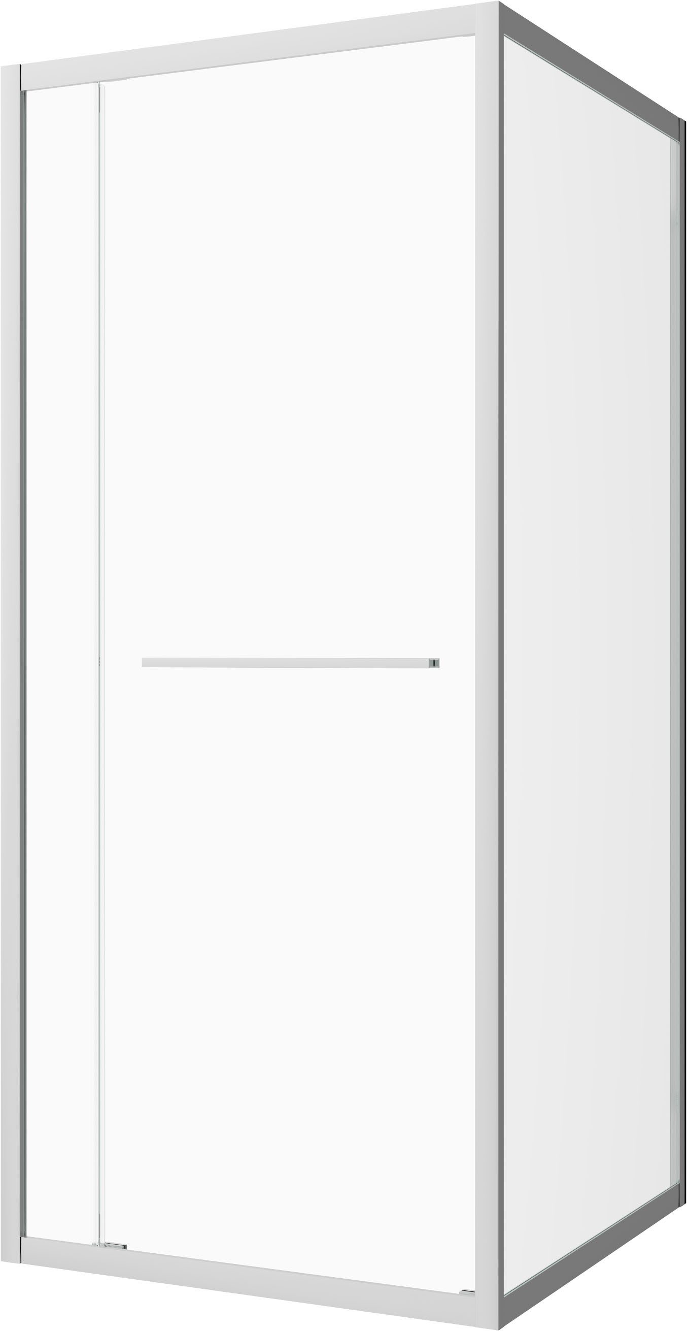 Sanotechnik Eckdusche Sanotechnik SlimLine Eckduschkabine chrom, Einscheibensicherheitsglas