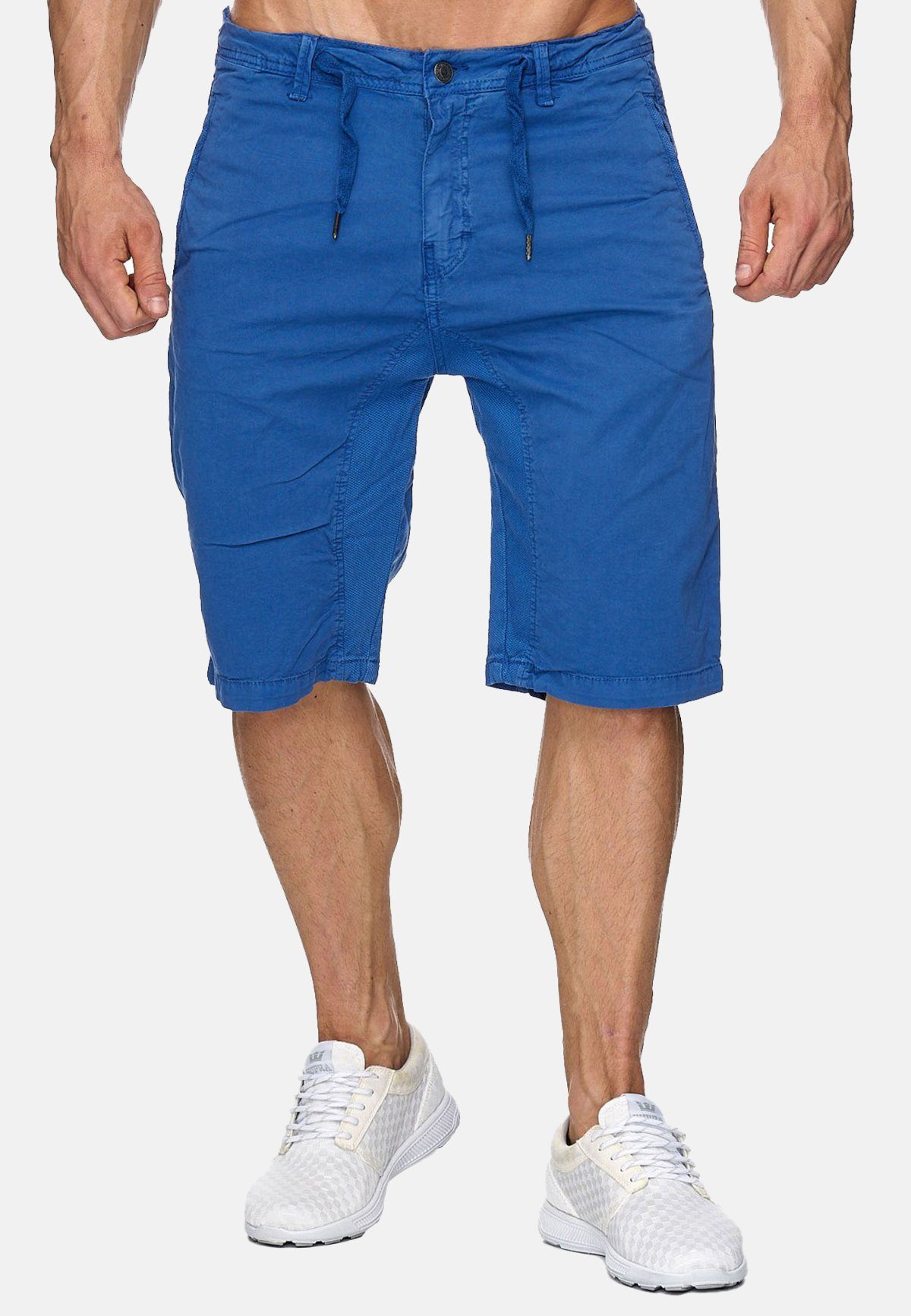 Blau 3/4 Hose Chino (1-tlg) Stretch H1929 Chinoshorts Max Bermuda in 1929 Shorts Men