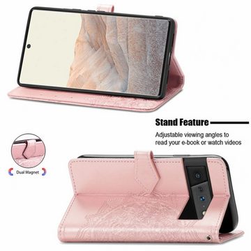 König Design Handyhülle Google Pixel 6 Pro, Schutzhülle Schutztasche Case Cover Etuis Wallet Klapptasche Bookstyle