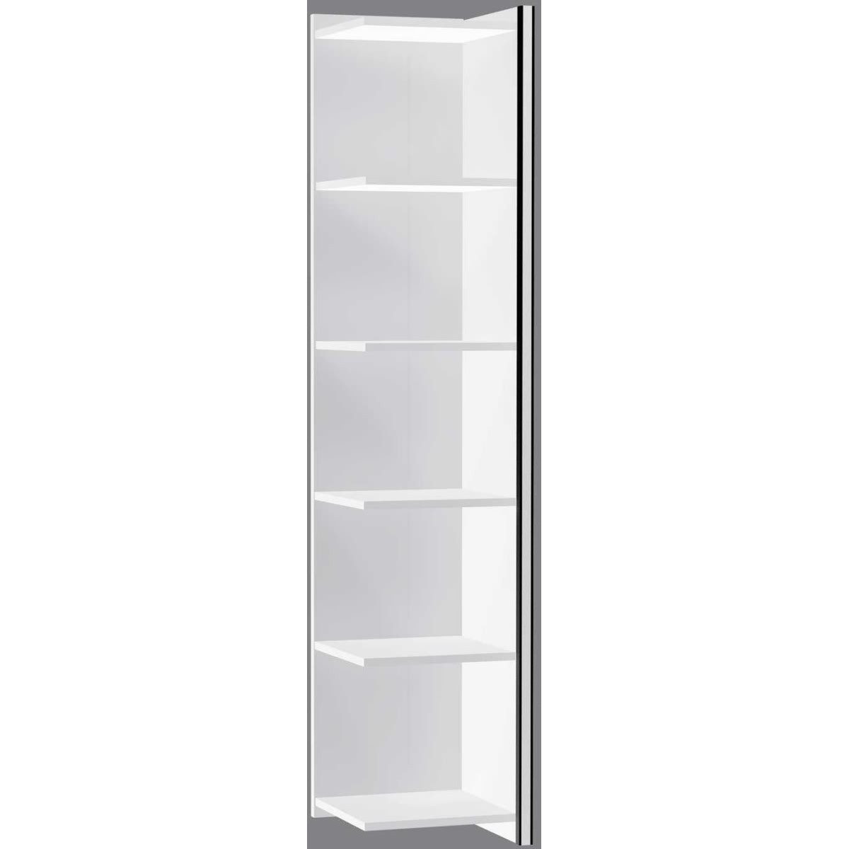 Aktenregal Anbauregal Aveto 5OH BxTxH 390x380x1830mm weiß