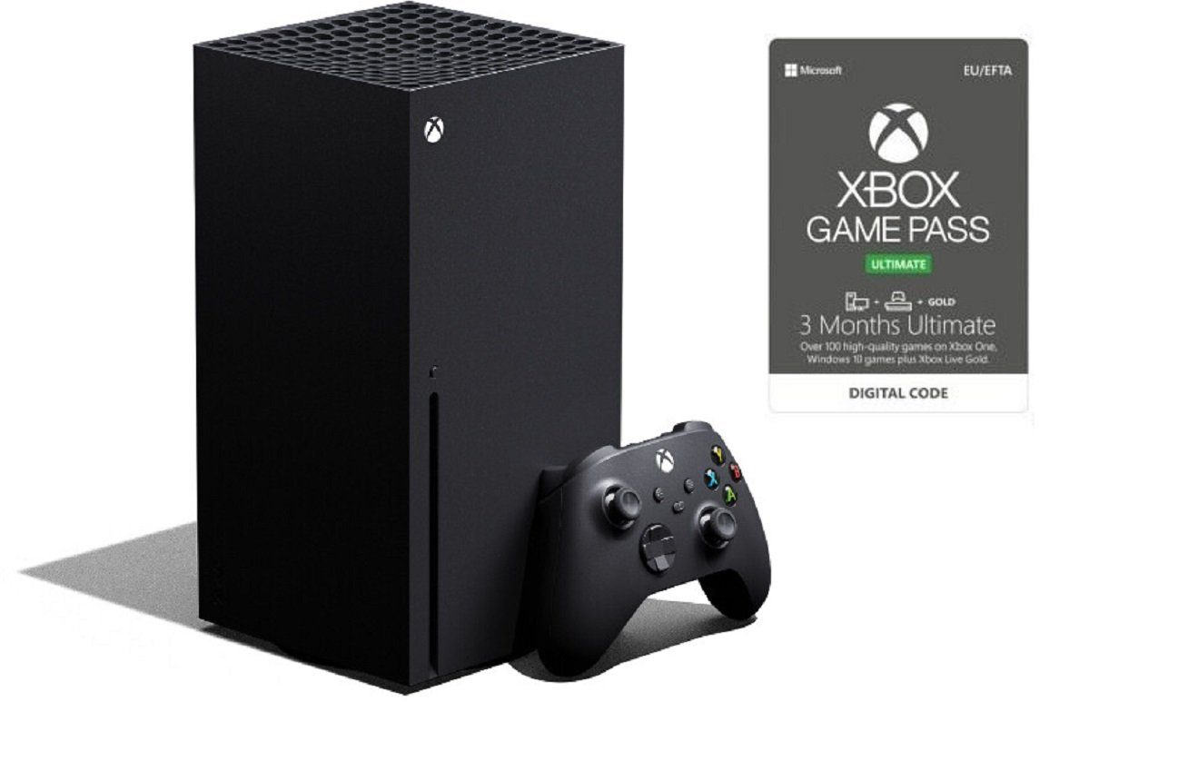 Microsoft Xbox Series X 1 TB + Xbox Game Pass Ultimate - 3-Monats-Abo Xbox-Controller