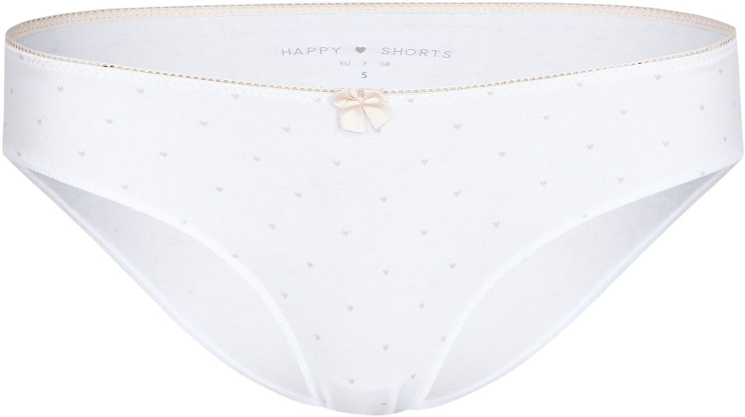 HAPPY x Happy weiche Slips SHORTS Shorts (1-St) Slip Unterhosen Valentin Höschen 4 Damen Unterwäsche Herzen