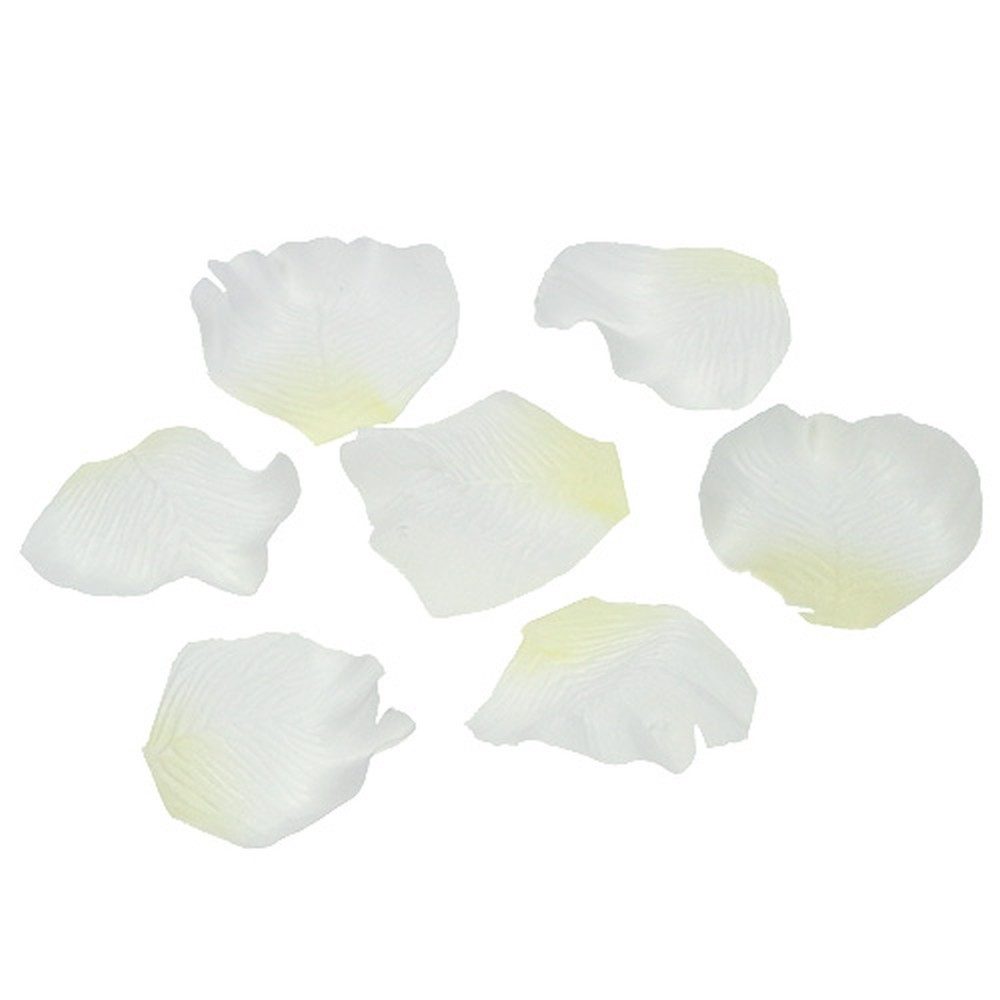 Kunstblume Creme Rosenblätter Deko Hochzeit Künstlich 75 Stück, Florists Products, Höhe 5.5 cm