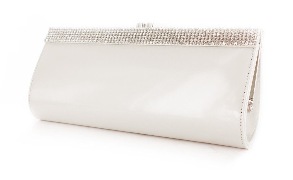 Lena Clutch White Lackleder Clutch ivory Lady