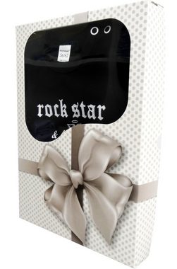 Babymajawelt Neugeborenen-Geschenkset Erstausstattung Rock Star, schwarz - Bekleidungs Set für Mini Rocker (4 Teile: Body, Shirt, Mütze, Hose, 4-tlg., Set) Geschenk zur Geburt, Fotoshooting, Made in DE