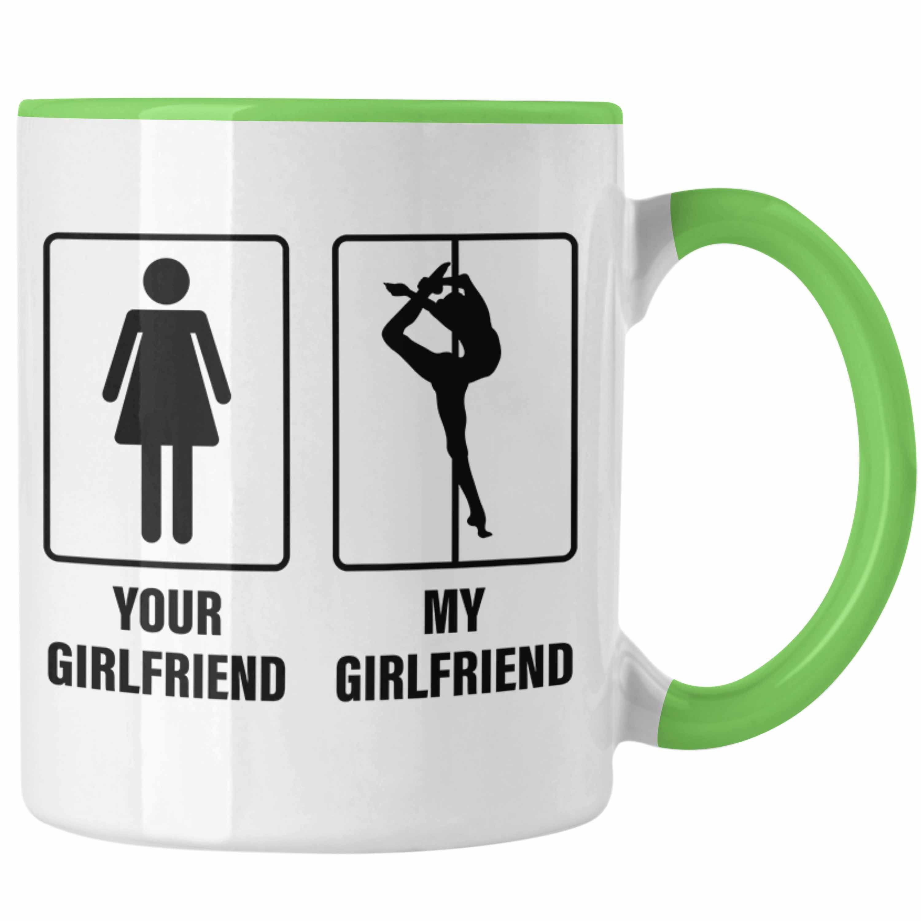 Girlfriend Tasse Stangentanz Geschenk Trendation My Pol Grün Tasse Girlfriend Your Poledance