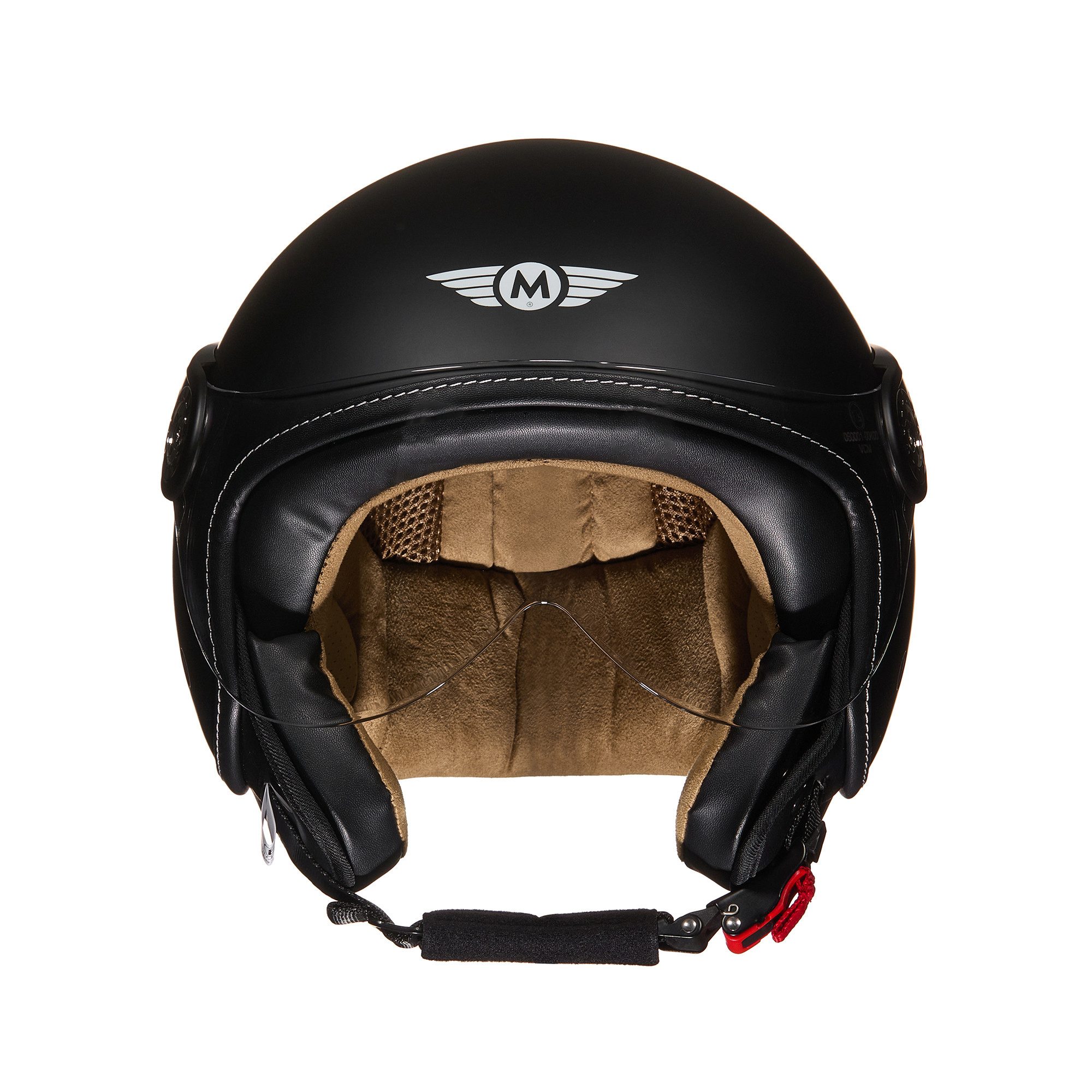MOTO HELMETS Motorradhelm Integralhelm Motorrad Full Helm H-44, Helm für Motorrad Roller Scooter, Schnellverschluss, Visier, nur 1050g