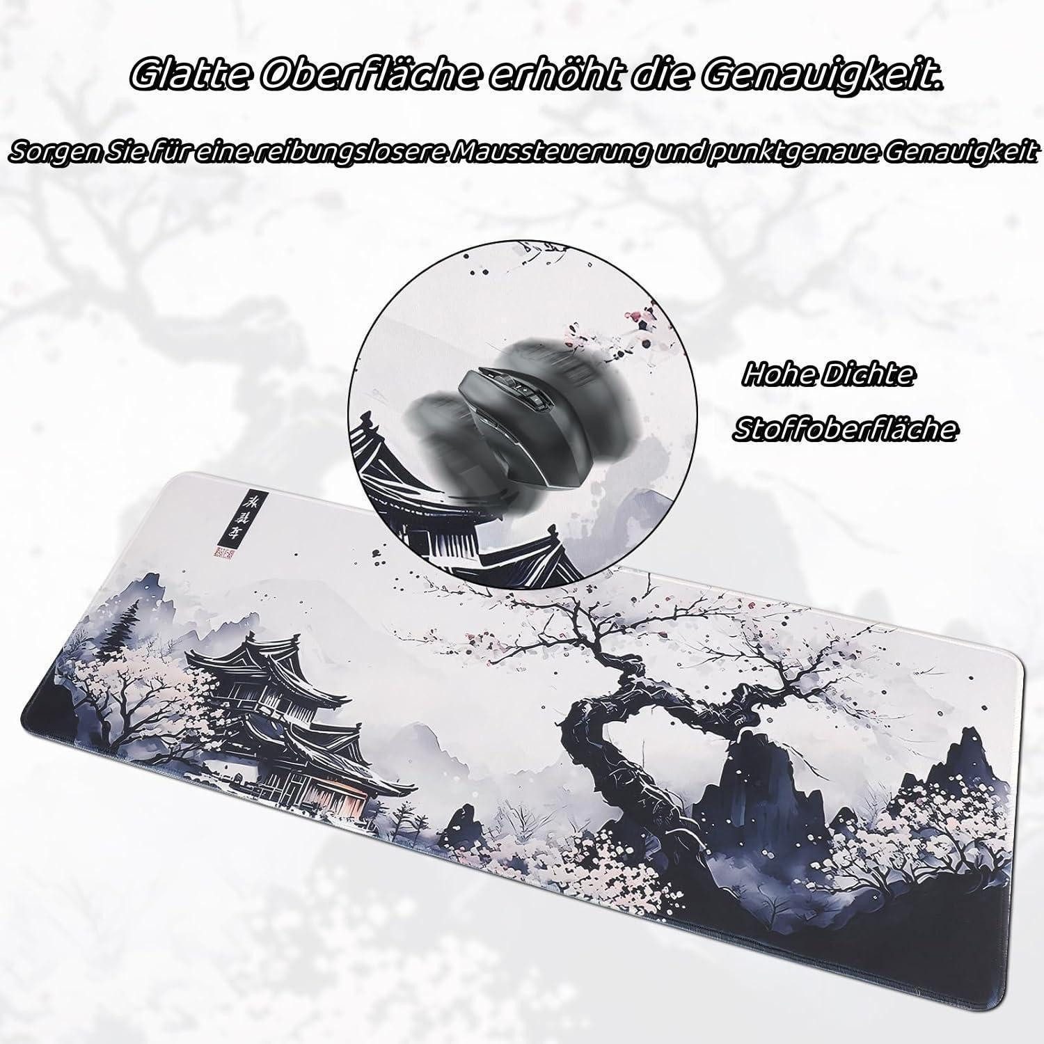 LuxusKollektion Gaming Mauspad Japanisches Mauspad Kirschblüte Anime Gaming Tastatur Matte