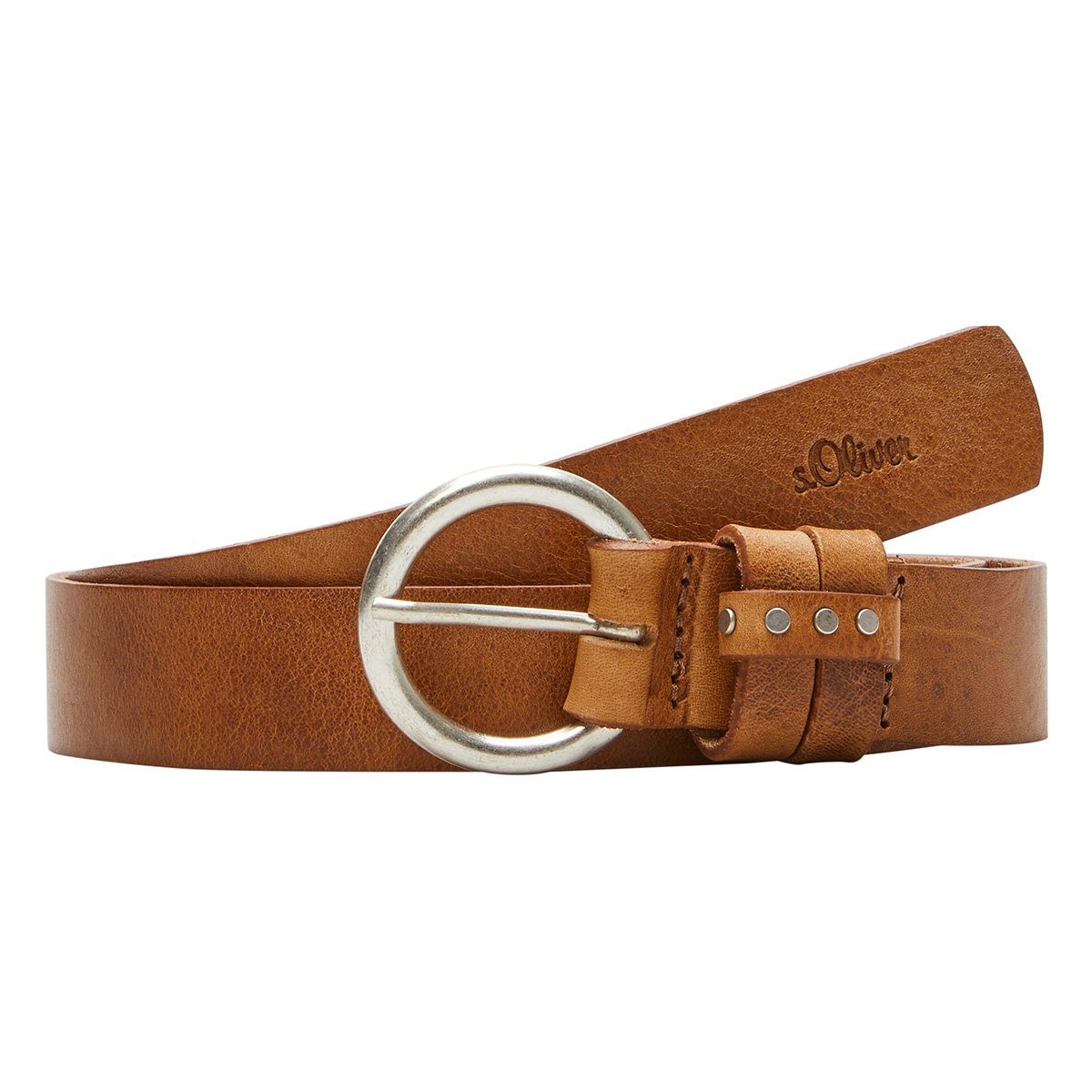 s.Oliver Ledergürtel Damen Leder Gürtel Belt Frauen Ledergürtel 2103442-8750