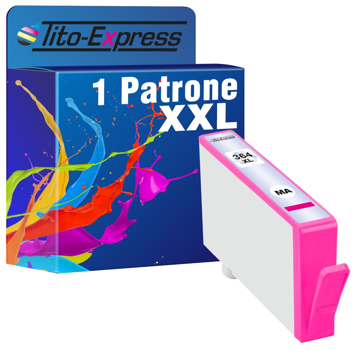 Tito-Express ersetzt HP 364 XL 364XL Magenta Tintenpatrone (für Deskjet 3070A 3520 Officejet 4620 4622 Photosmart 5510 6510 5515) | Tintenpatronen