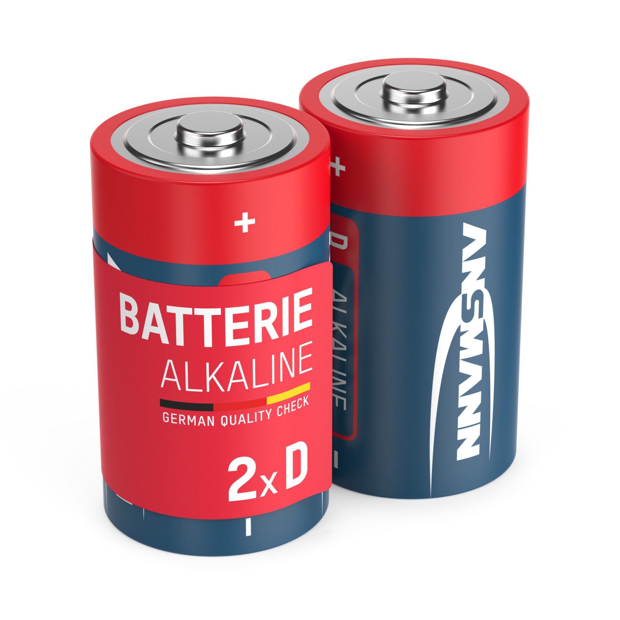 ANSMANN AG 2x Alkaline Batterie Mono D 1,5V – LR20 MN1300 Batterien (2 Stück) Batterie