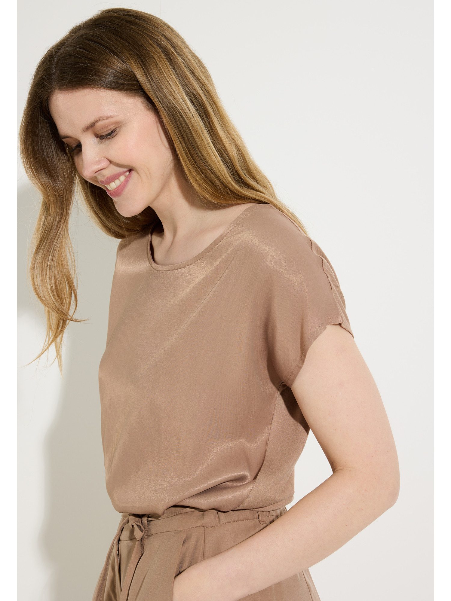 MORE&MORE Blusenshirt vielseitig kombinierbares Blusenshirt