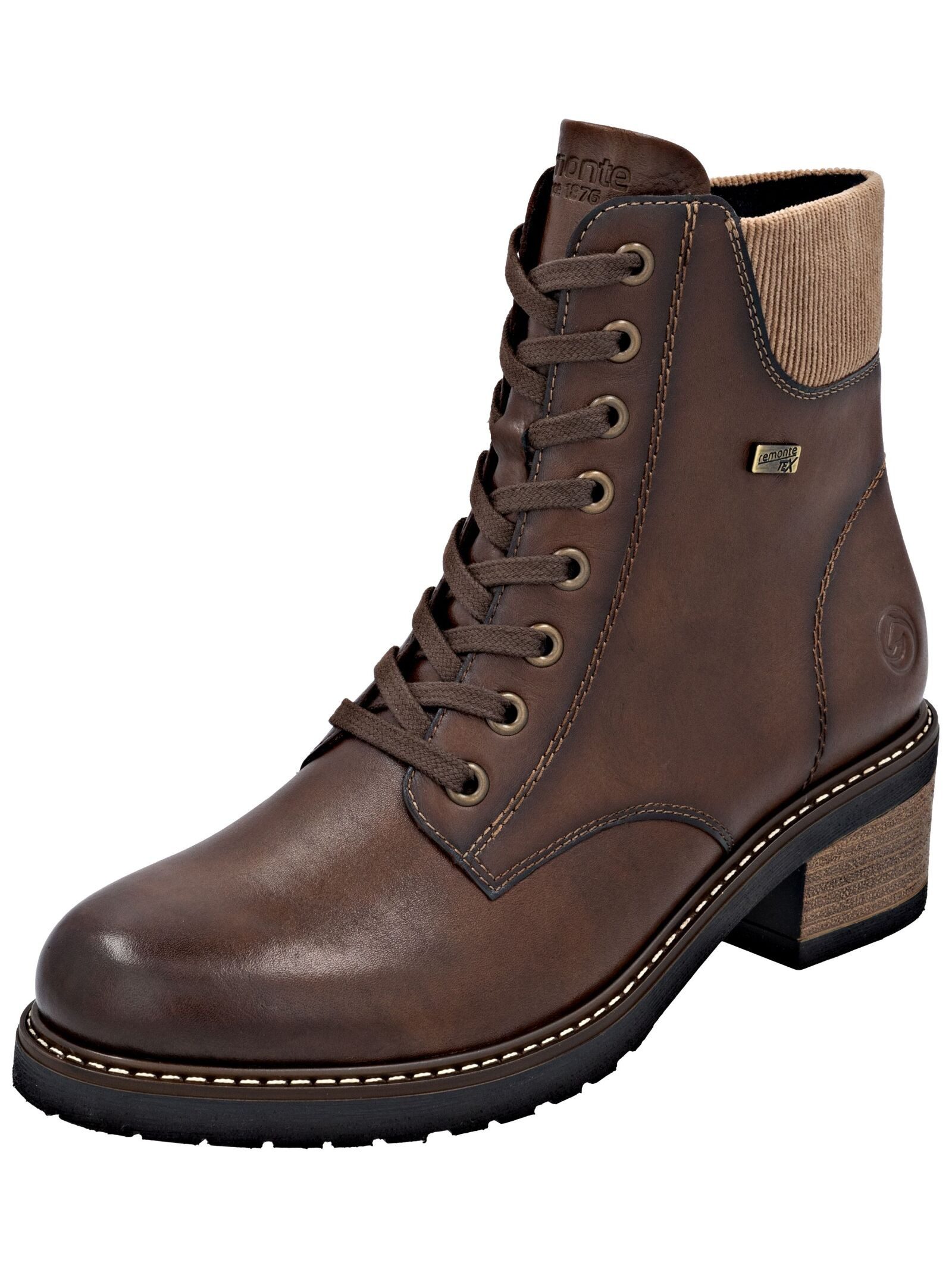 Remonte Stiefelette Leder/Synthetik Schnürstiefelette