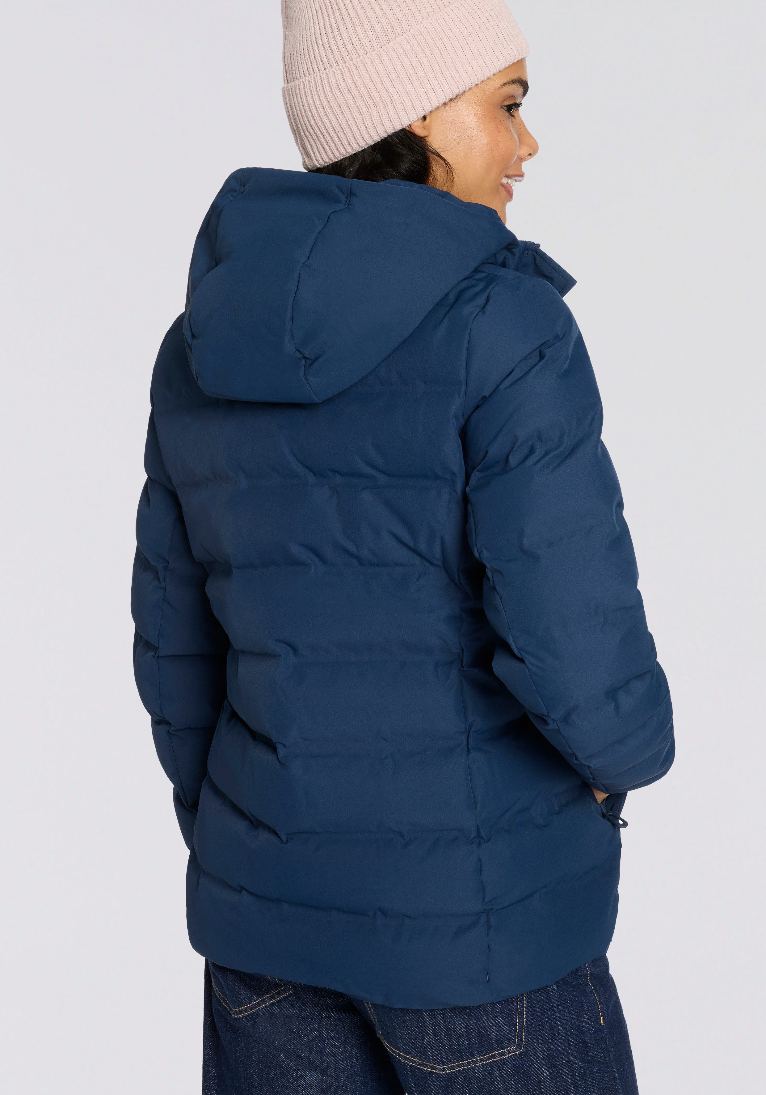 CMP Steppjacke WOMAN JACKET FIX HOOD mit fester Kapuze, winddicht, wasserabweisende Oberfläche