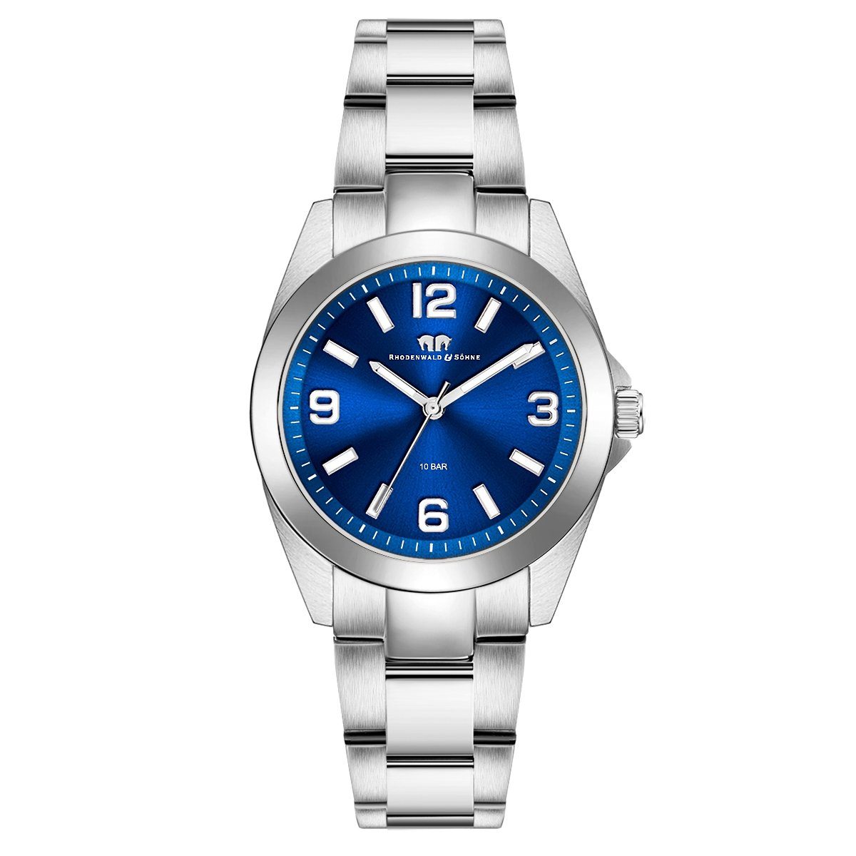 Rhodenwald & Söhne Quarzuhr Majestia silber, Quarzuhr günstig online kaufen