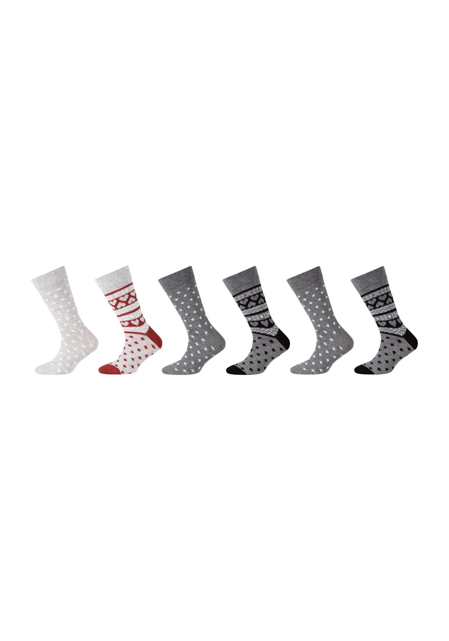 Camano Socken black Socken 6er Pack