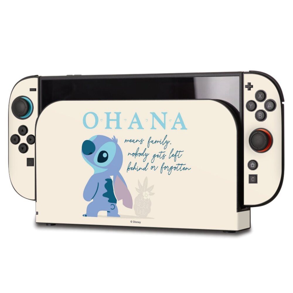 DeinDesign Konsolen-Cover Lilo & Stitch Offizielles Lizenzprodukt Disney Ohana Stitch, Nintendo Switch 2 Skin Aufkleber Sticker Folie