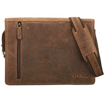 STILORD Schultertasche "Noah" Vintage Umhängetasche Leder