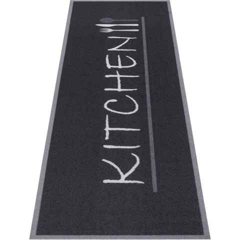 Küchenläufer Kitchen Cutlery, HANSE Home, rechteckig, Höhe: 3 mm, Läufer, Rutschfest, Küchenteppich, Küche, Teppich, Pflegeleicht