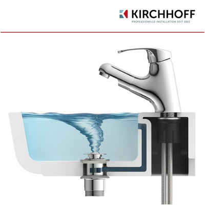 Kirchhoff Duschablauf, Universal Waschbecken Ablaufgarnitur, Pop Up Waschbeckenstöpsel