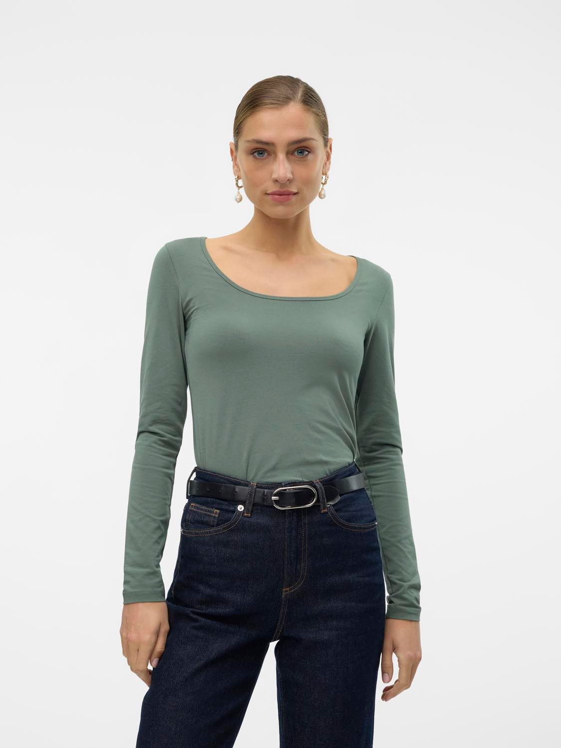 Vero Moda Langarmshirt VMLULU LS U-NECK günstig online kaufen
