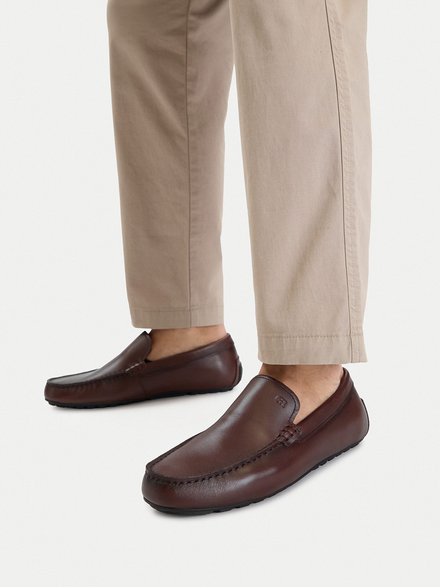 GINO ROSSI Gino Rossi Herren-Loafers Brown Gino Rossi-CEO-LUIGI-03 125 Uhr Brown Mokassin