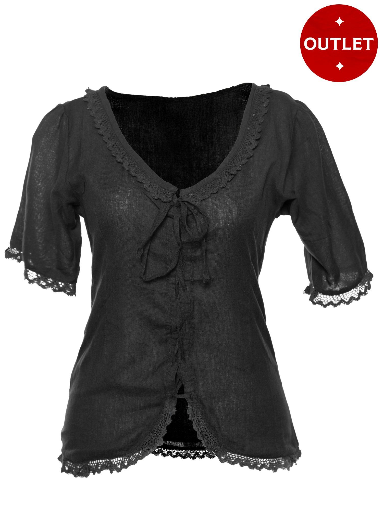 Metamorph T-Shirt Mittelalterbluse mit Spitze - günstig online kaufen