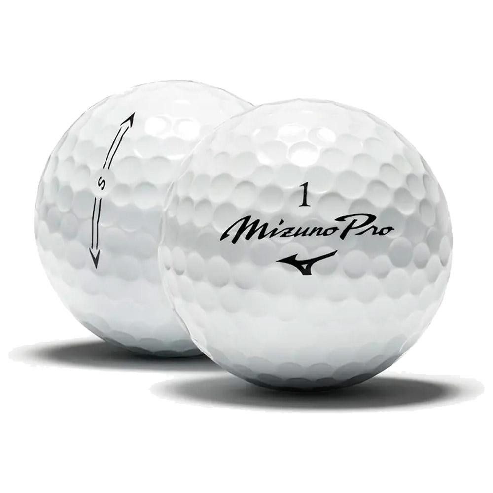 Mizuno Golfball Mizuno Pro S Golf-Ball weiß 12 Bälle 3-Layer, Präzision auf dem Grün