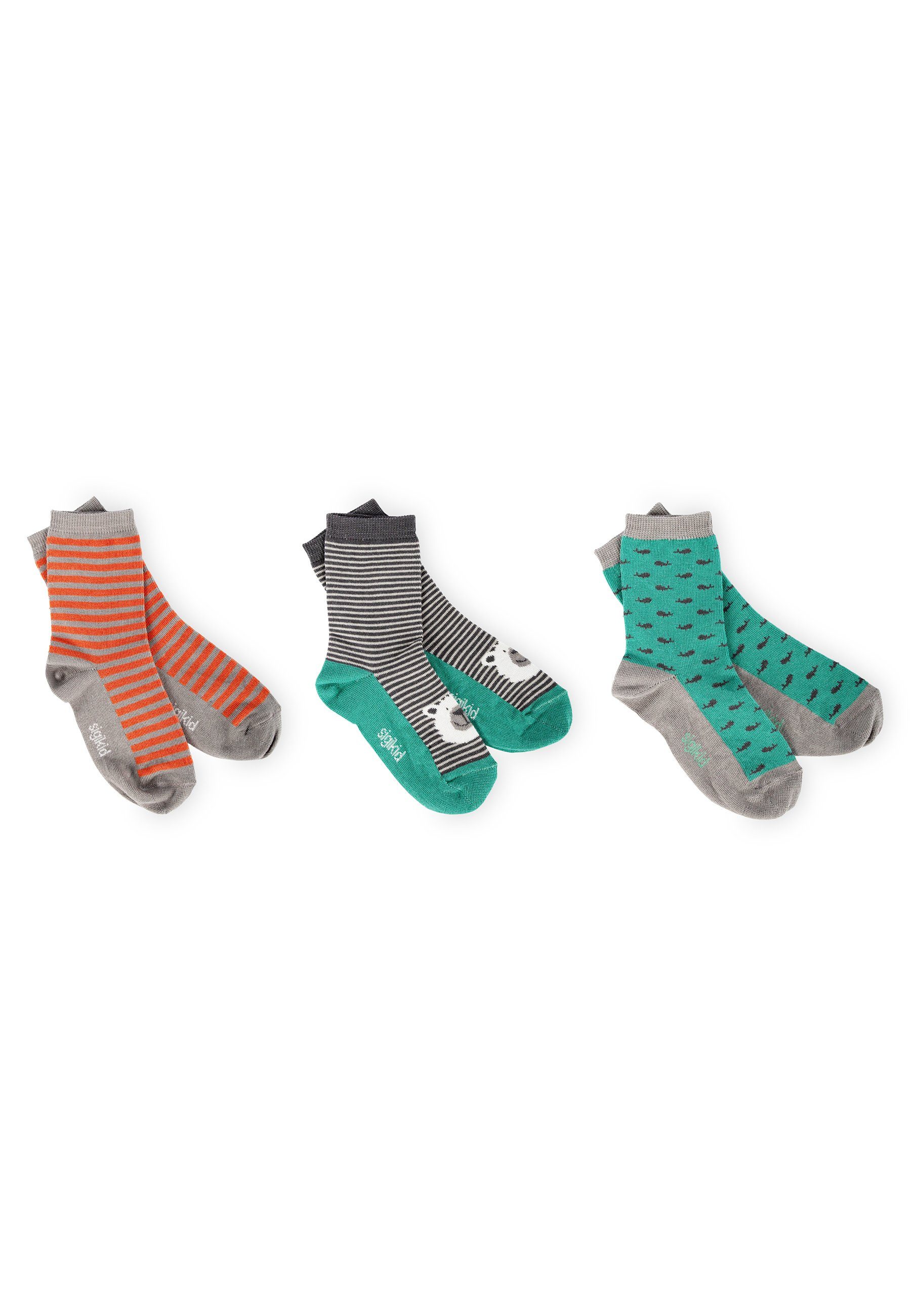 Sigikid Socken Set: 3 Paar Polar Kindersocken (3-Paar) Socken Expedition