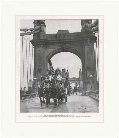 Kunstdruck Von der Londoner Fahrsport-Saison. Pferde Kutsche Hammersmith F_Vintag, (1 St)