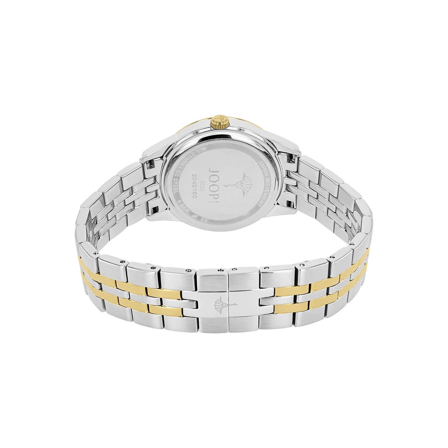 JOOP! Quarzuhr 2040160, Armbanduhr, Damenuhr, Edelstahlarmband, analog