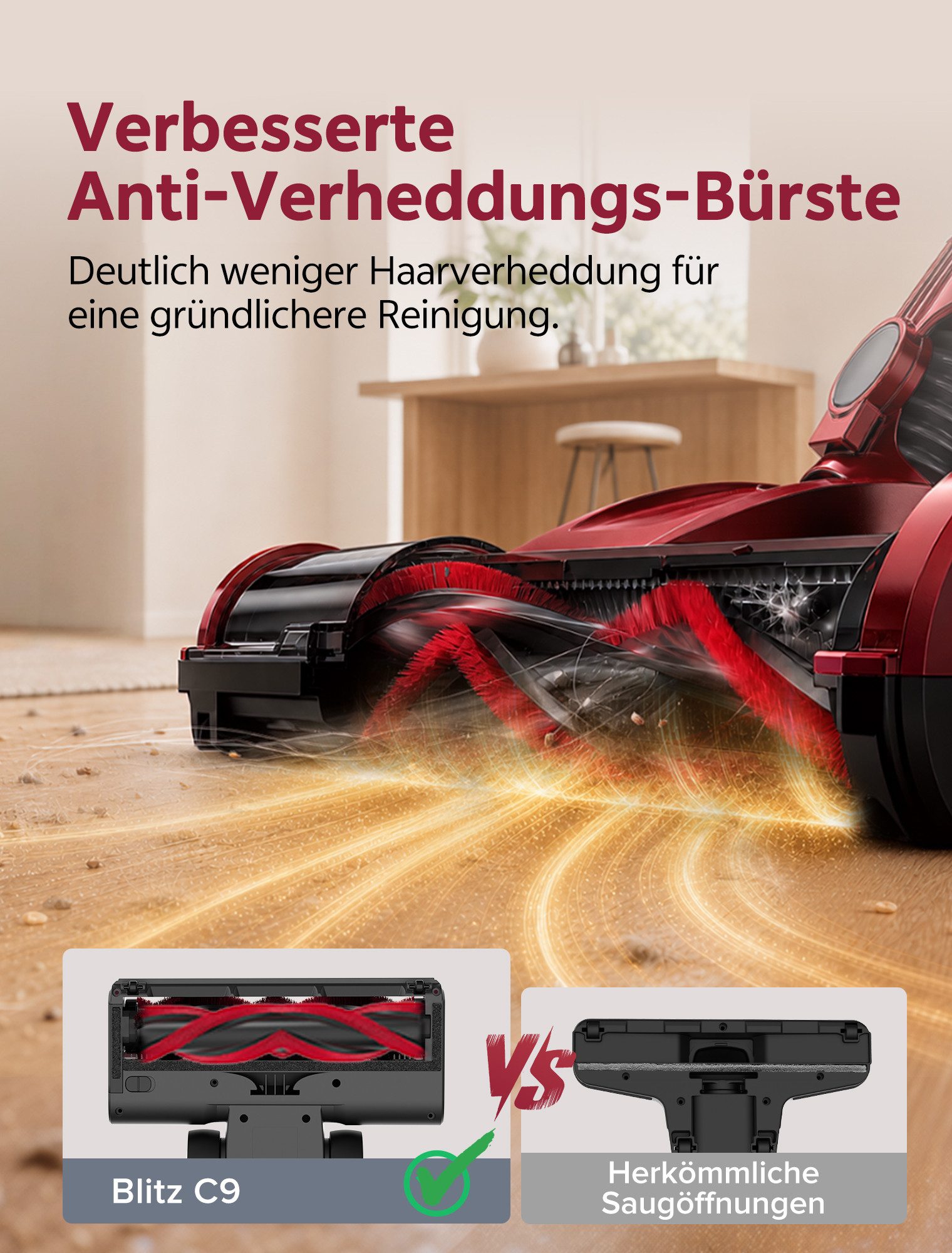 Vactidy Hand-und Stielstaubsauger C9 Staubsauger mit Kabel 7m/ 70kPa/ 650W/ 6-stufige Filterung, 650 W, beutellos, Staubsauger mit Kabel 7m/ 70kPa/ 650W/ 6-stuf – Bild 4 von 5