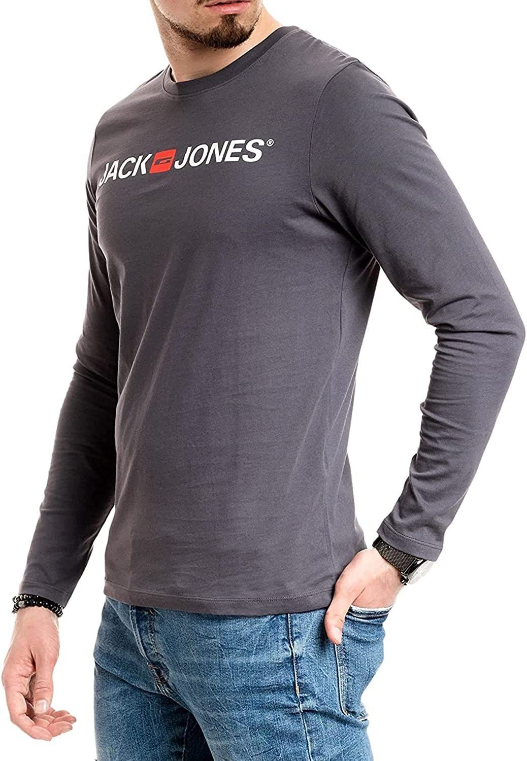 Jack & Jones Langarmshirt mit Printaufdruck