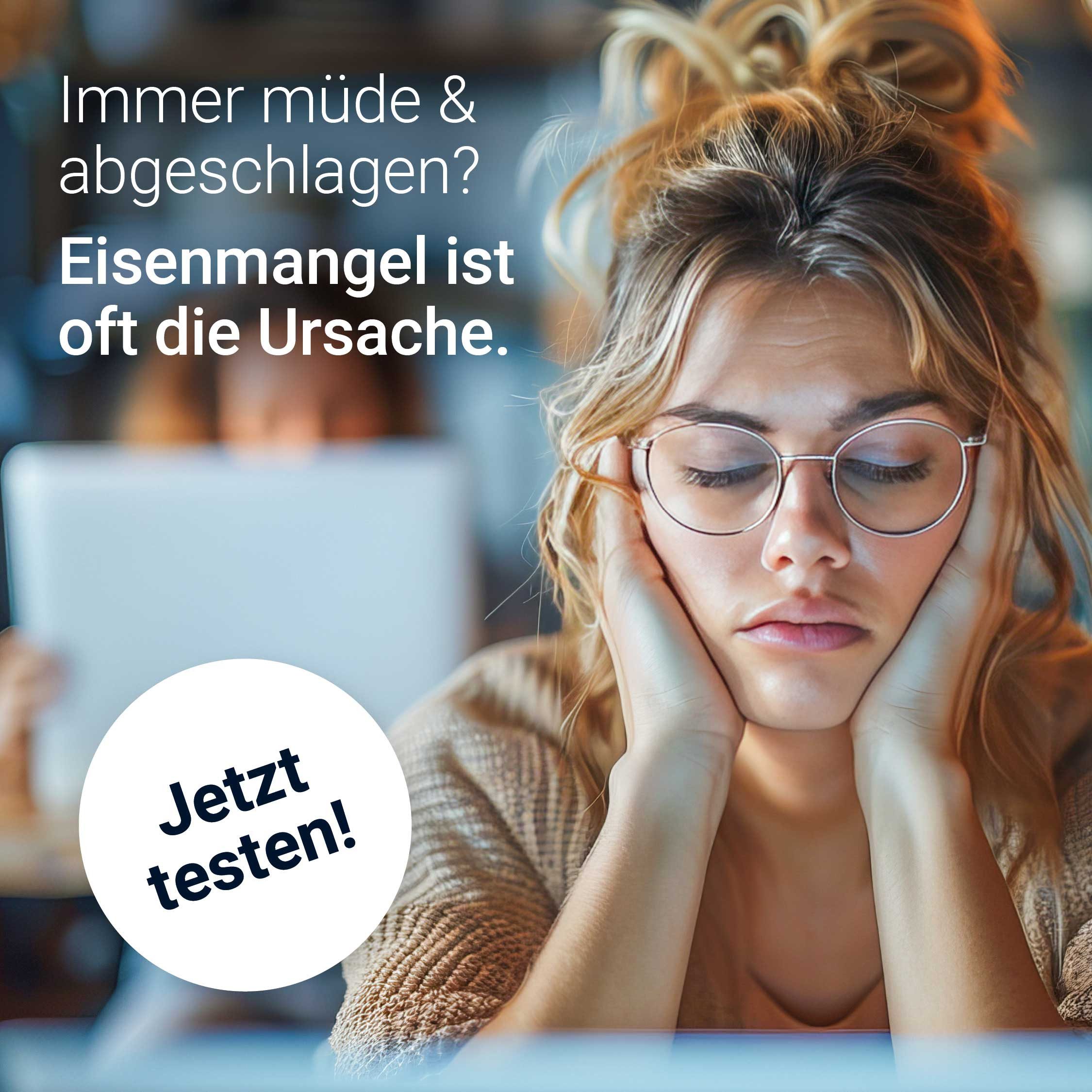 ASPILOS Hämoglobin-Schnelltest Eisen Mangel Selbsttest für Zuhause in 5 Minuten, Bluttest, selbst durchführbar, Ferritin Test, 1-tlg., Ferritin Schnelltest, medizinischer Test, Eisenmangel