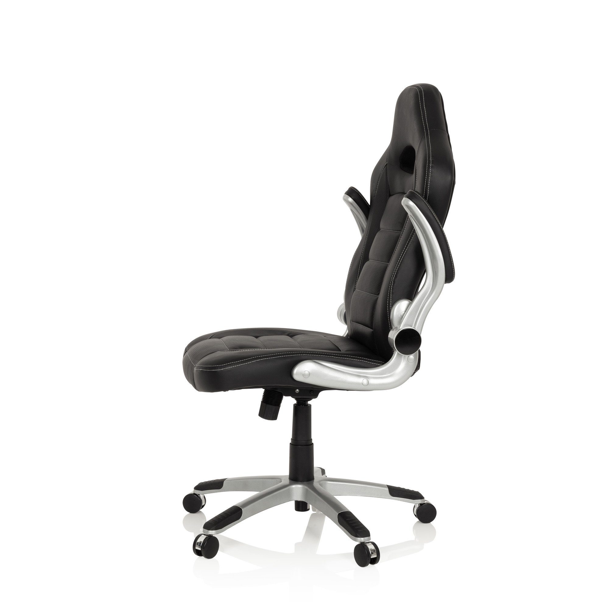 hjh OFFICE Drehstuhl Gamingstuhl GAME SPORT Schwarz Kunstleder, ergonomisch