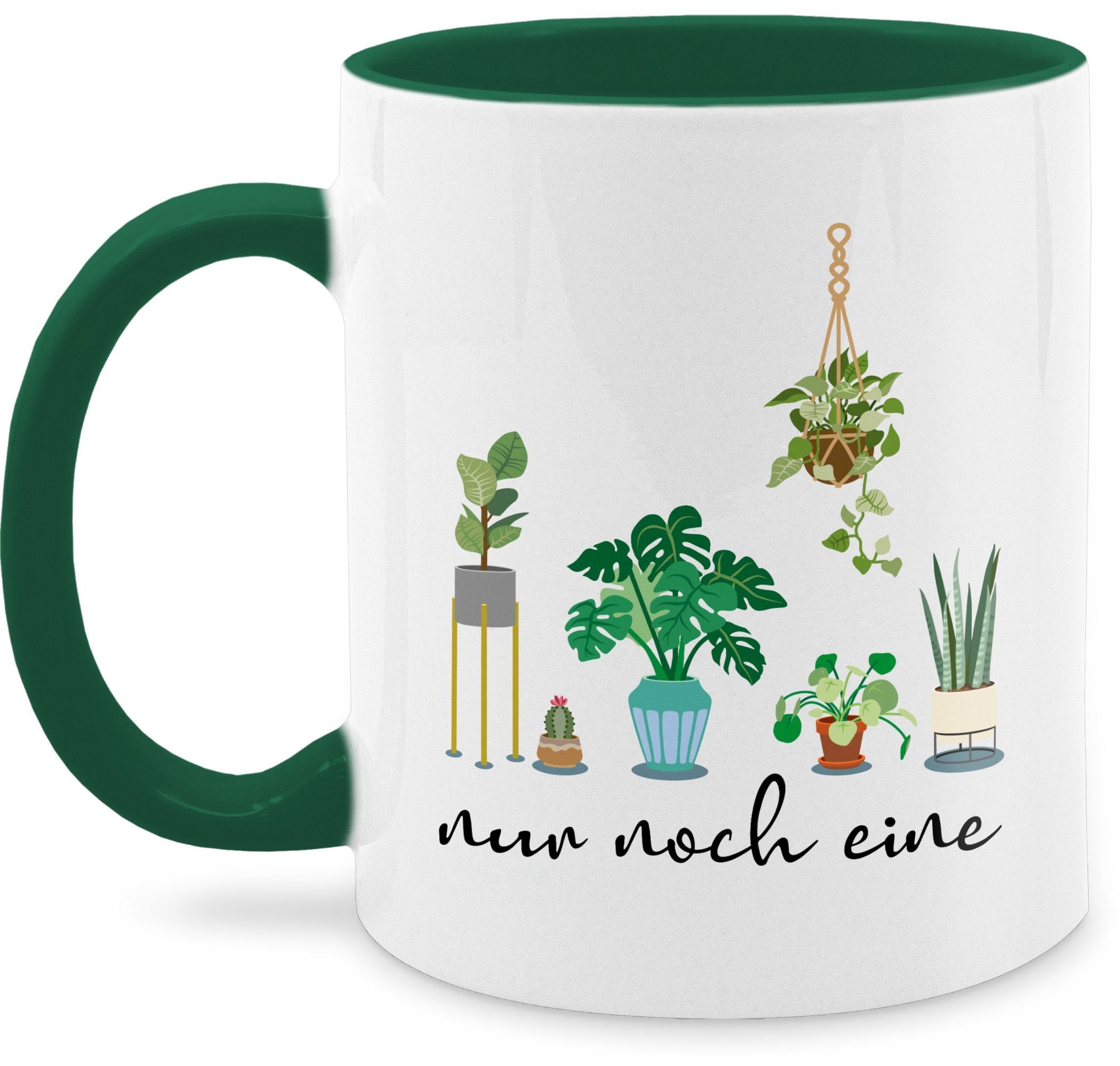 Shirtracer Tasse Nur noch eine Pflanze Garten Gärtner Geschenk Florist, Keramik, Kaffeetasse Hobby Geschenk 1 Petrolgrün