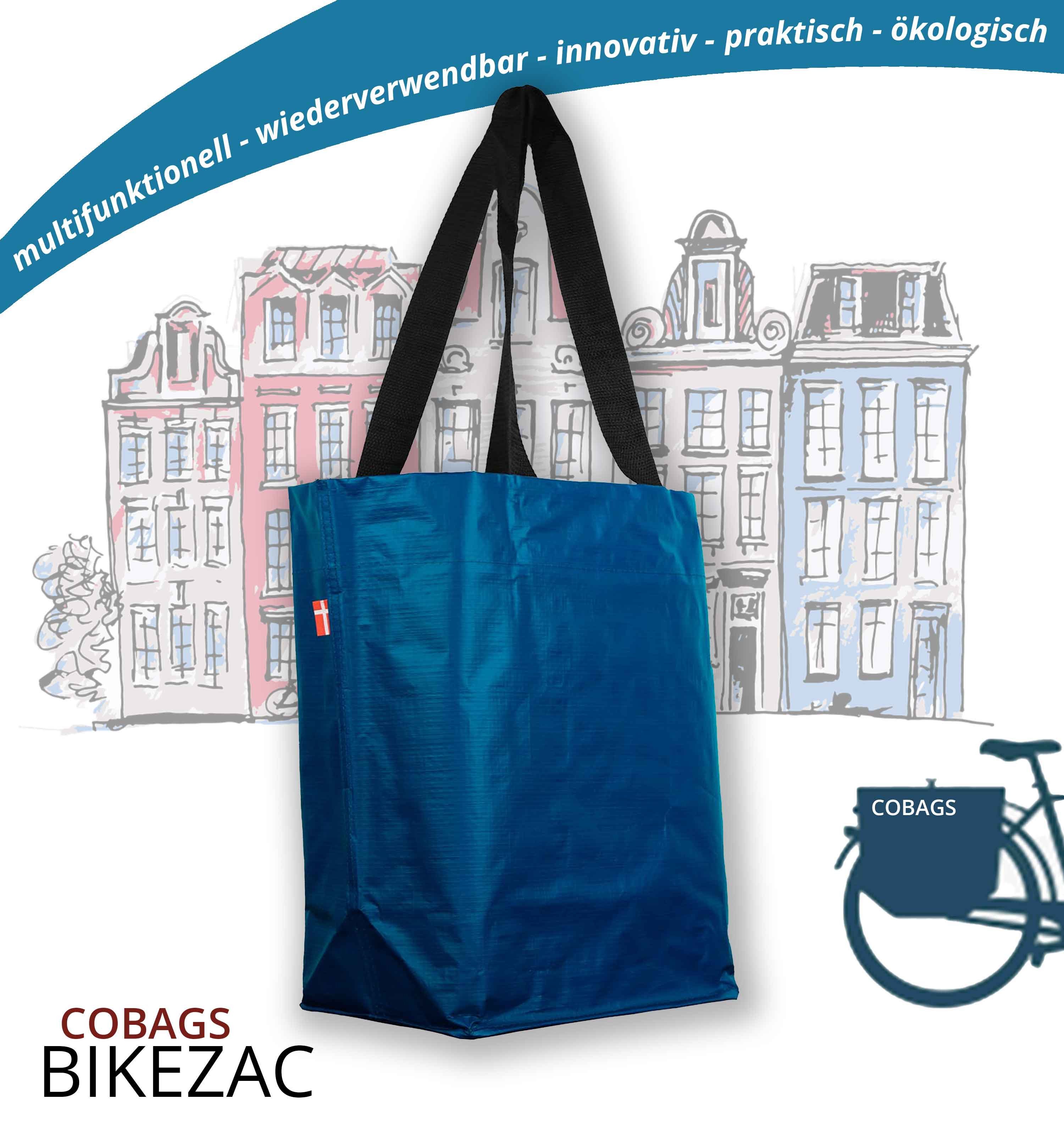 BIKEZAC Shopper COBAGS 2.0 Gepäckträgertasche Blau günstig online kaufen