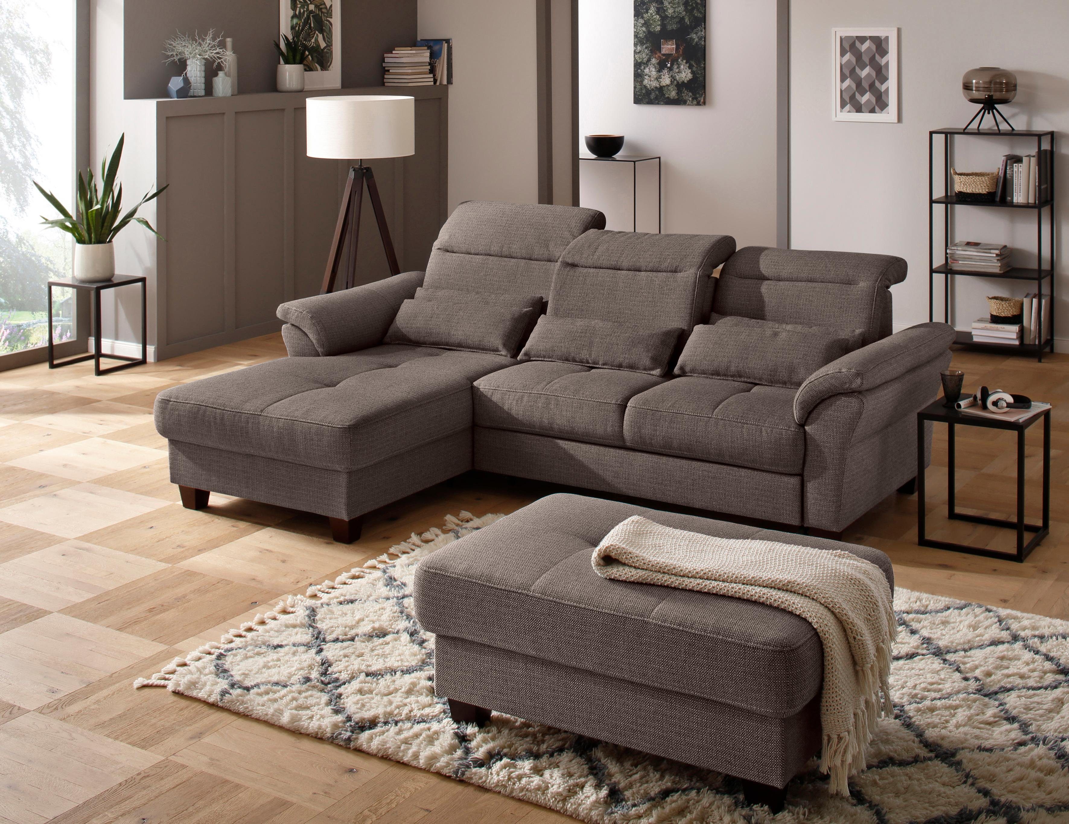 OTTO home Ecksofa Solvei L-Form, mit Recamierenabschluß und Sitztiefenverstellung