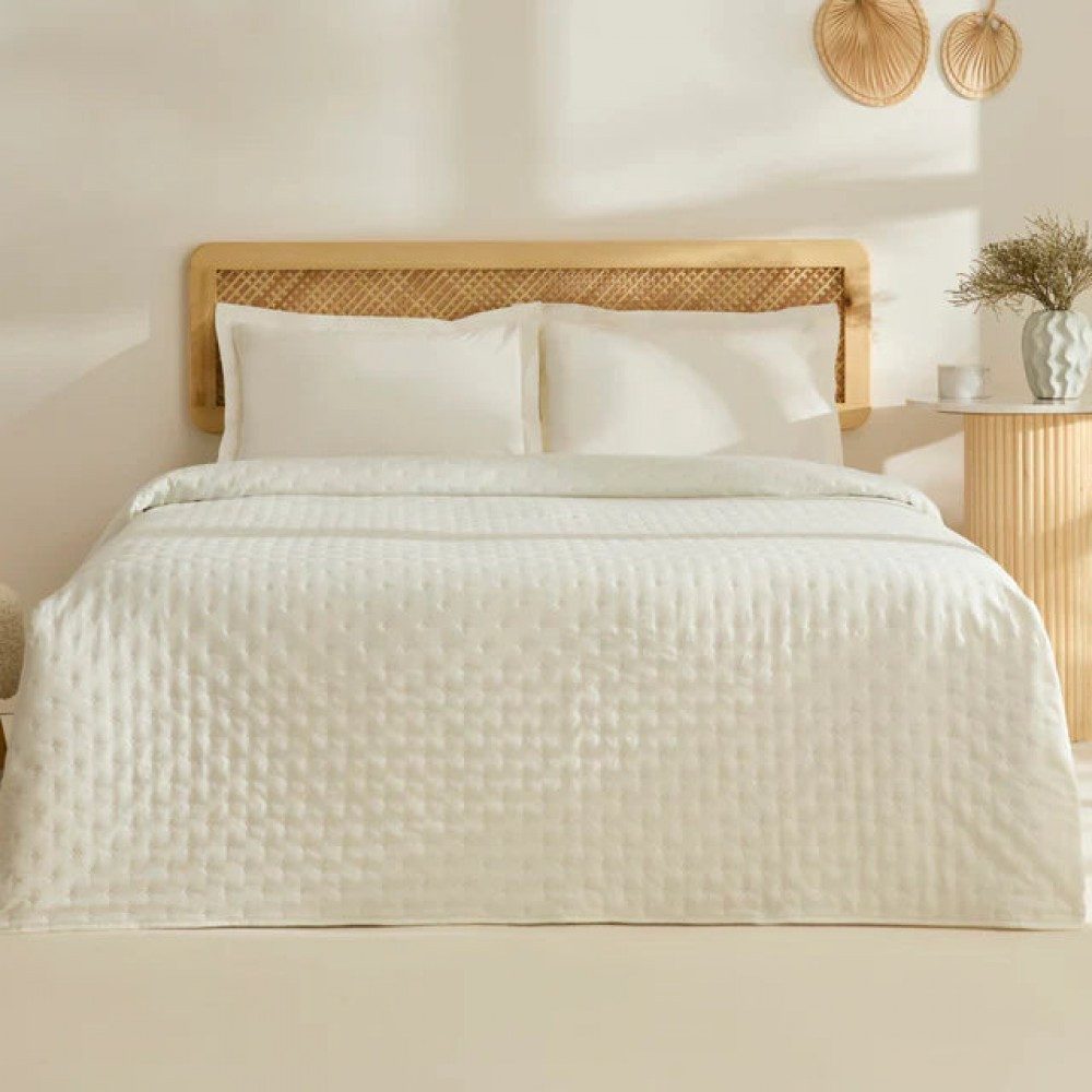 Karaca Home Tagesdecke Breezy Bettüberwurf Ecru 230x240 Cm günstig online kaufen