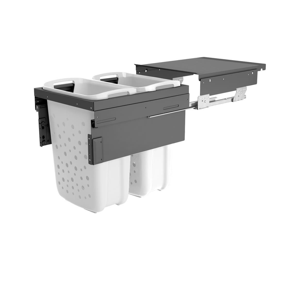 Hailo Wäschekorb Hailo Wäschesammler 3270811 Laundry Carrier 45 LC Slide SC 66 Liter