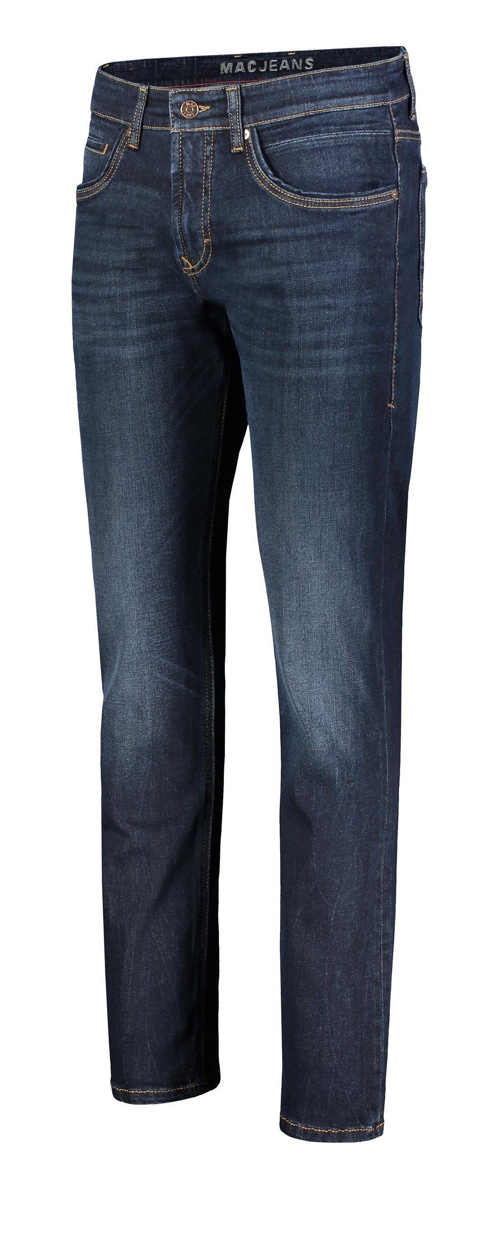 5-Pocket-Jeans MAC ARNE PIPE dark blue authentic used 3D buffies 0517-00-1973L H781