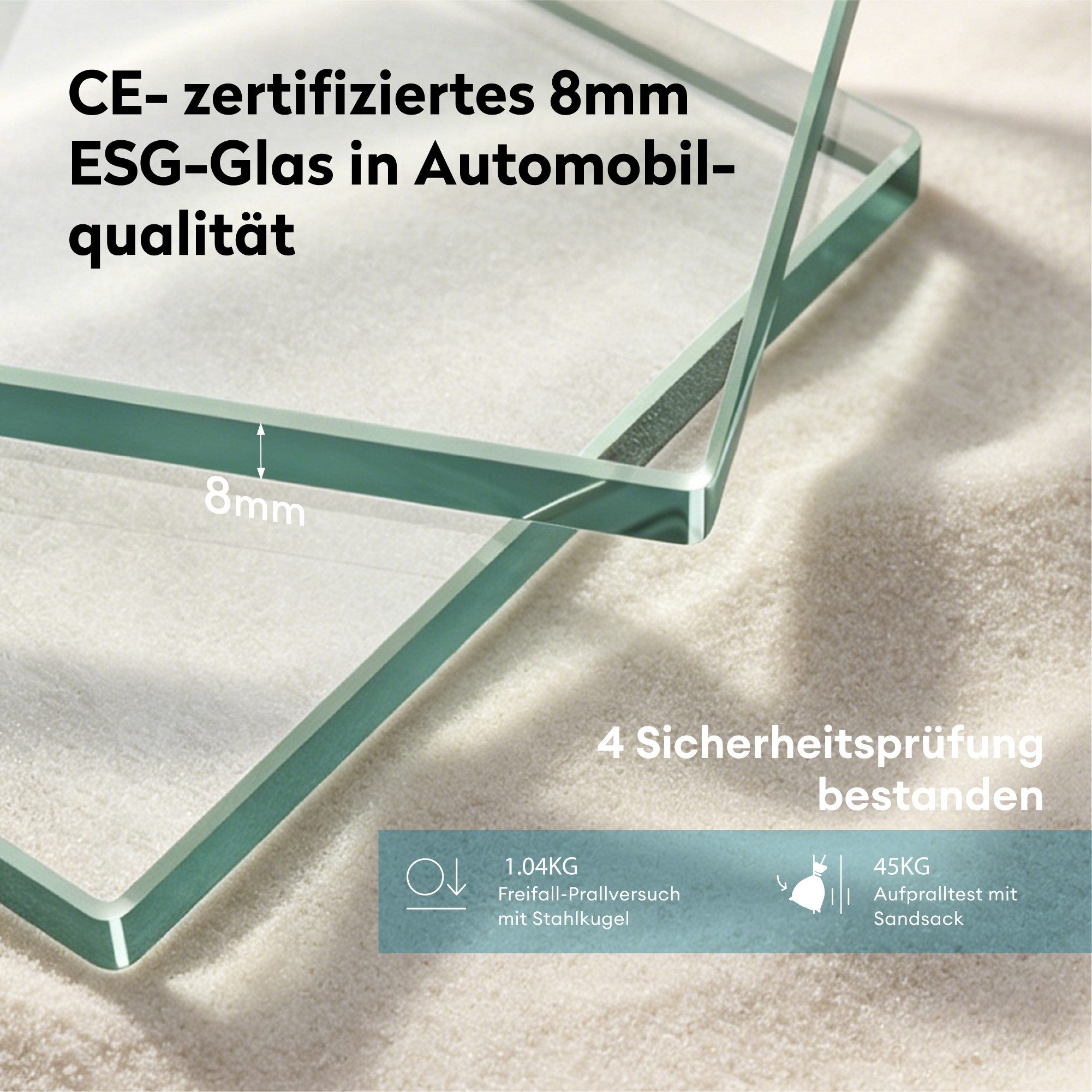doporro Glasschiebetür Komplettset Soft-Close Zimmertür mit Sicherheitsfolie 8mm ESG Mu001, Aluminiumkonstruktion